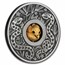 2025 Tuvalu 1 oz Ag Year of the Snake Rotating Charm Antiqued