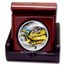 2025 Tuvalu 1 oz Silver Colorized Australian Tiger Snake PF