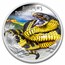 2025 Tuvalu 1 oz Silver Colorized Australian Tiger Snake PF