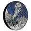 2025 Tuvalu 5 oz Silver Colorized Unicorn Antiqued HR Box, COA #6