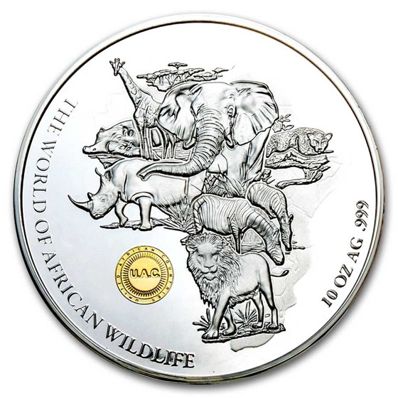 2025 U.A.C. 10 oz Silver African Nations (with Box & COA) 2025 U.A.C. 10 oz Silver African Nations (with Box & COA)