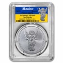 2025 Ukraine 1 oz Silver Archangel Michael MS-70 PCGS