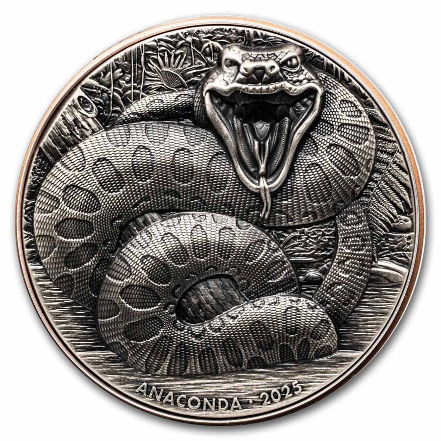 2025 Vanuatu Silver and Copper Giant Anaconda (with Box & COA)