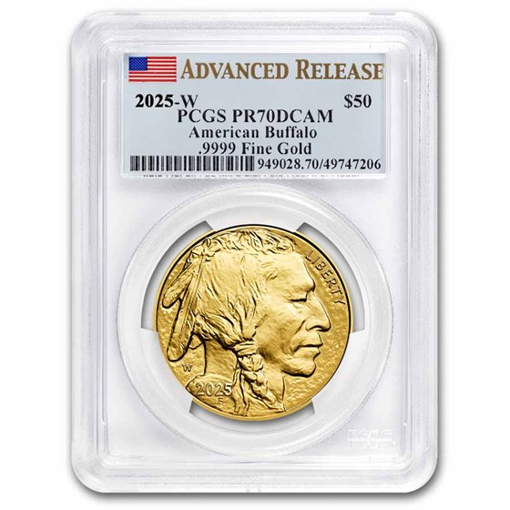 2025-W 1 oz Proof Gold Buffalo PR-70 PCGS (Advanced Release) 2025-W 1 oz Proof Gold Buffalo PR-70 PCGS (Advanced Release)