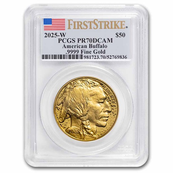2025-W 1 oz Proof Gold Buffalo PR-70 PCGS (FirstStrike®) 2025-W 1 oz Proof Gold Buffalo PR-70 PCGS (FirstStrike®)