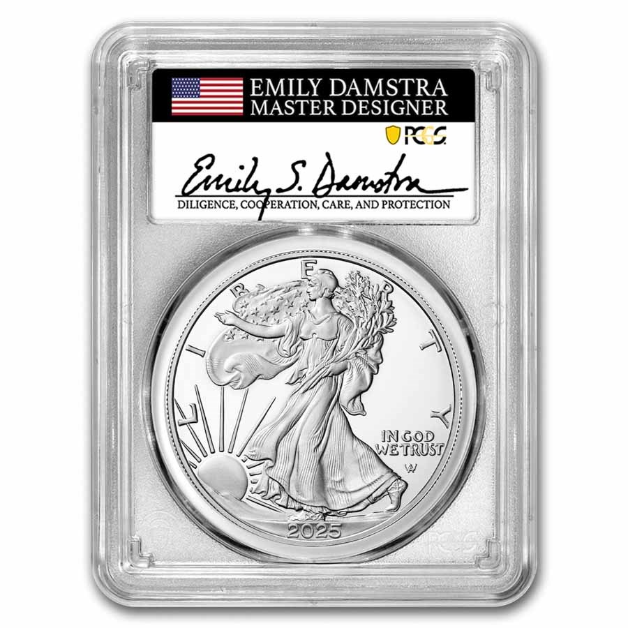 2025-W 1 oz Proof Silver American Eagle PR-70 PCGS (AR, Damstra)