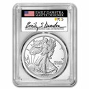 2025-W 1 oz Proof Silver American Eagle PR-70 PCGS (FDI, Damstra)