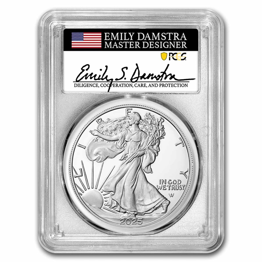 2025-W 1 oz Proof Silver American Eagle PR-70 PCGS (FDI, Damstra)