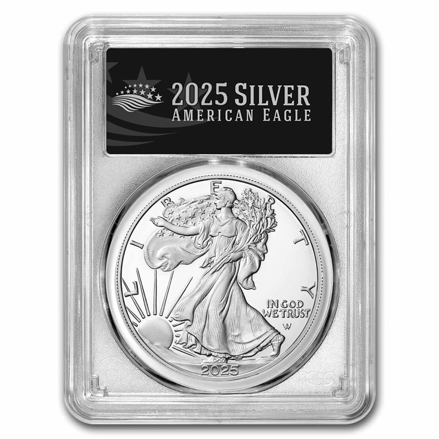 2025-W 1 oz Proof Silver Eagle PR-70 PCGS (FirstStrike®, Black)