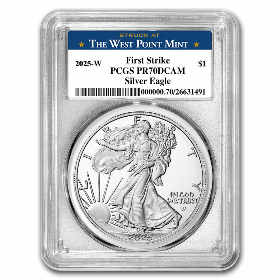 2025-W 1 oz Proof Silver Eagle PR-70 PCGS (FS, West Point)