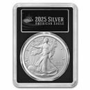 2025-W Burnished Silver Eagle SP-70 PCGS (FDI, Black)