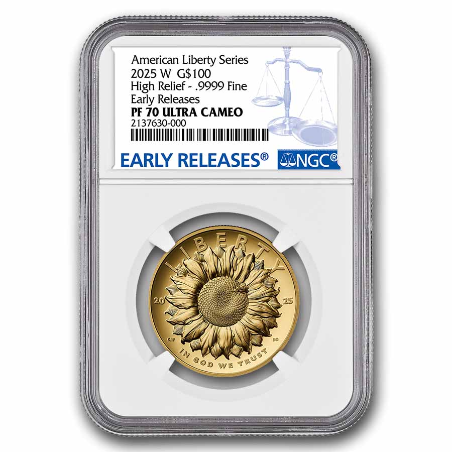 2025-W High Relief American Liberty Gold PF-70 NGC (ER)