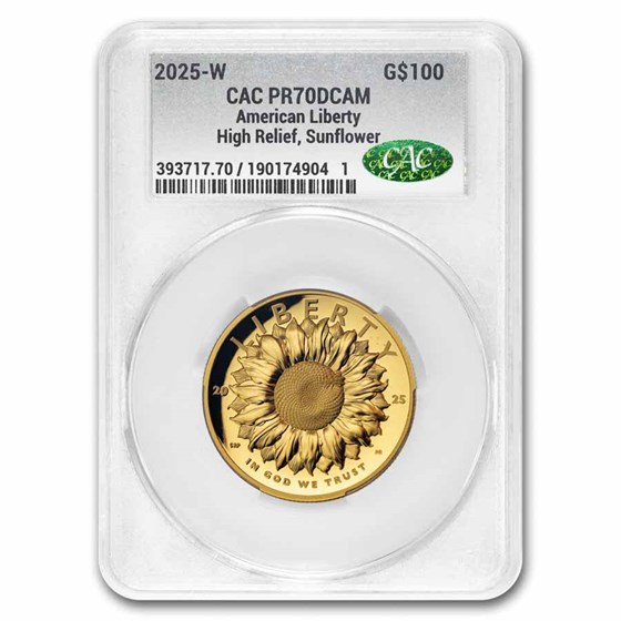 2025-W High Relief American Liberty Gold PR-70 CAC
