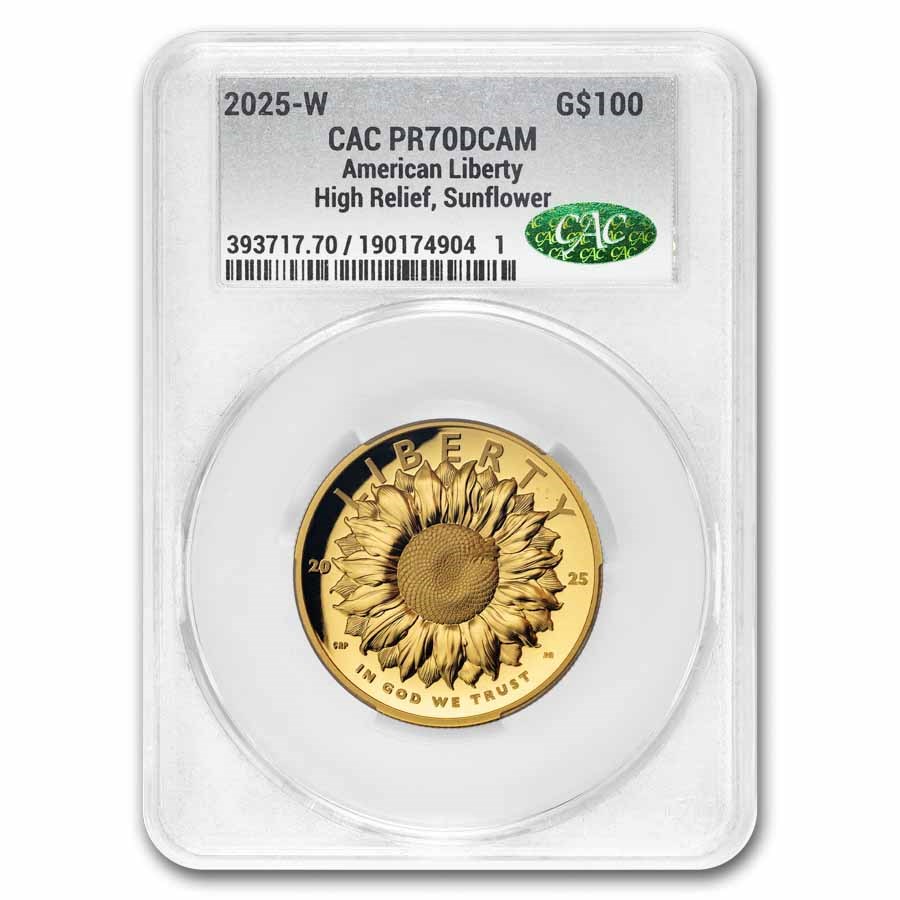 2025-W High Relief American Liberty Gold PR-70 CAC