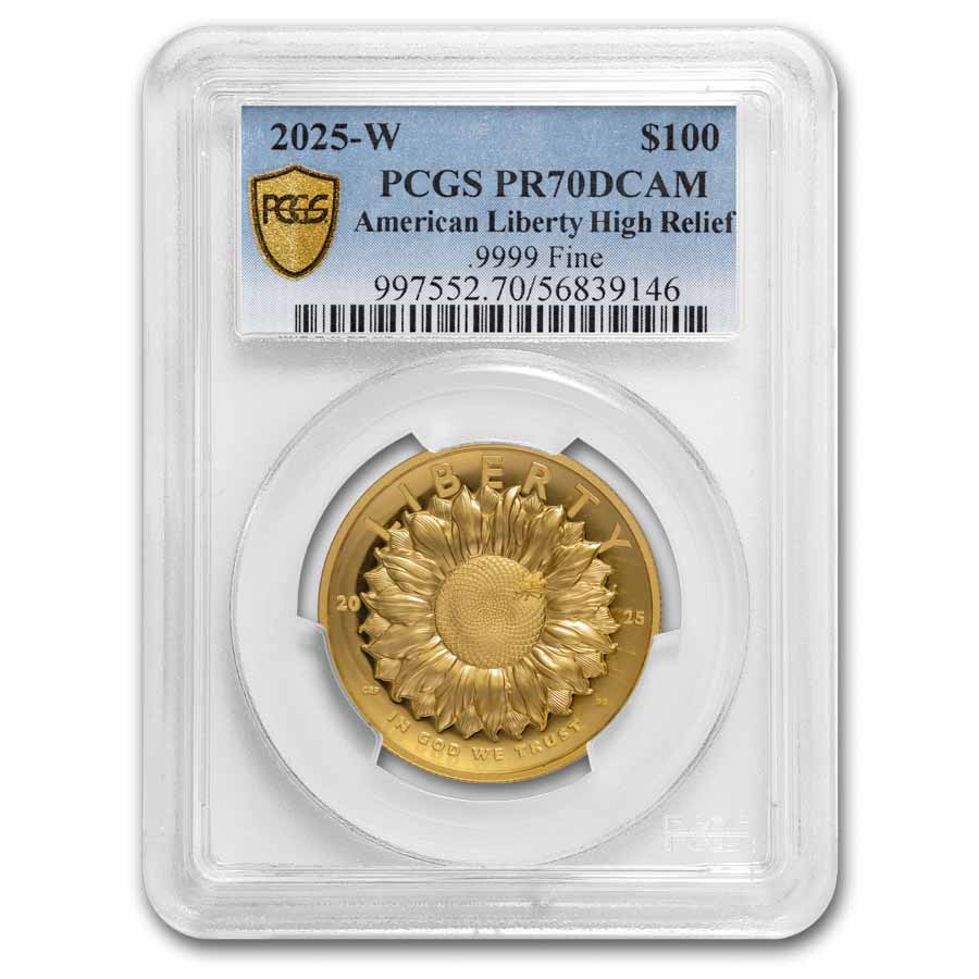 2025-W High Relief American Liberty Gold PR-70 PCGS 2025-W High Relief American Liberty Gold PR-70 PCGS