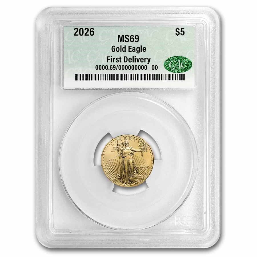 2026 1/10 oz American Gold Eagle MS-69 CAC (First Delivery)