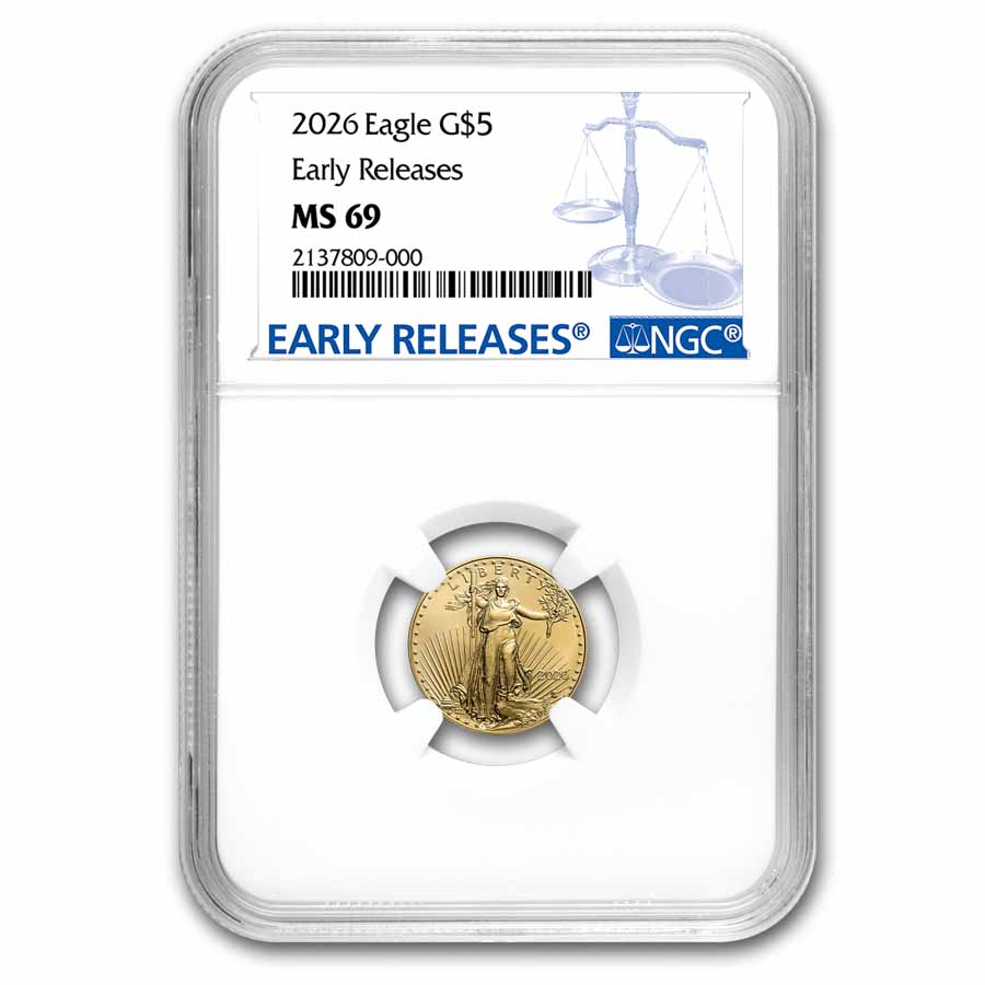 Buy 2026 1/10 oz Gold Eagle MS-69 NGC | APMEX