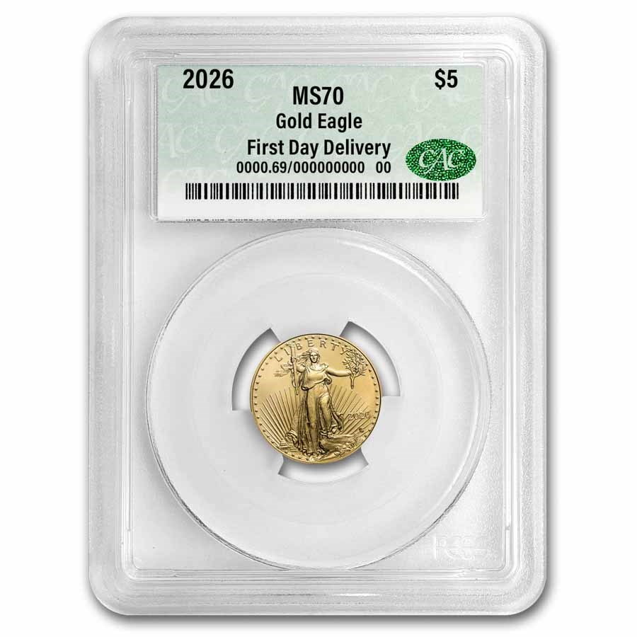 2026 1/10 oz American Gold Eagle MS-70 CAC (First Day Delivery)