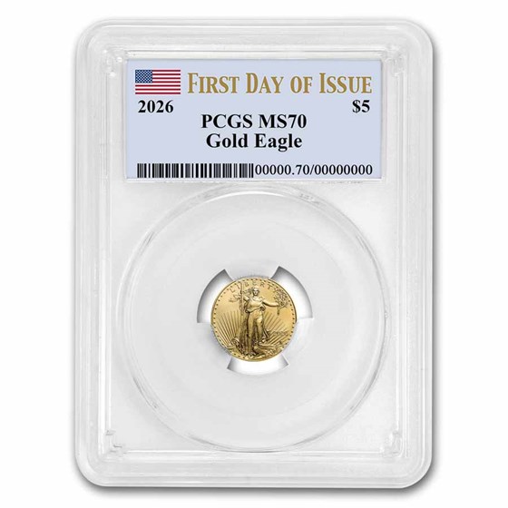 2026 1/10 oz American Gold Eagle MS-70 PCGS (First Day of Issue)