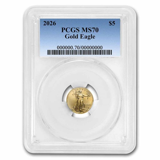 2026 1/10 oz American Gold Eagle MS-70 PCGS