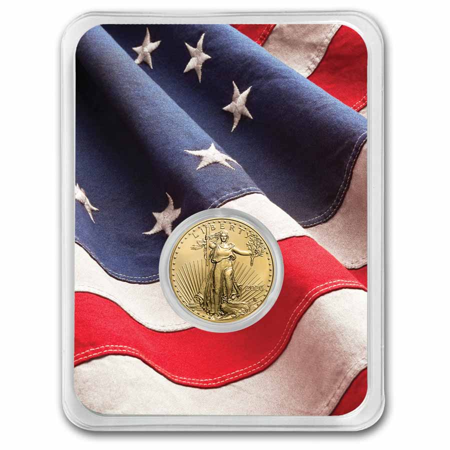 Buy 2026 1/10 oz Gold Eagle w/Betsy Ross Flag Card | APMEX