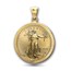2026 1/10 oz Gold Eagle Pendant (Diamond-Cut Prong Bezel)
