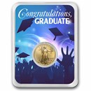 2026 1/10 oz Gold Eagle - w/Celebrate Graduate Card, In TEP