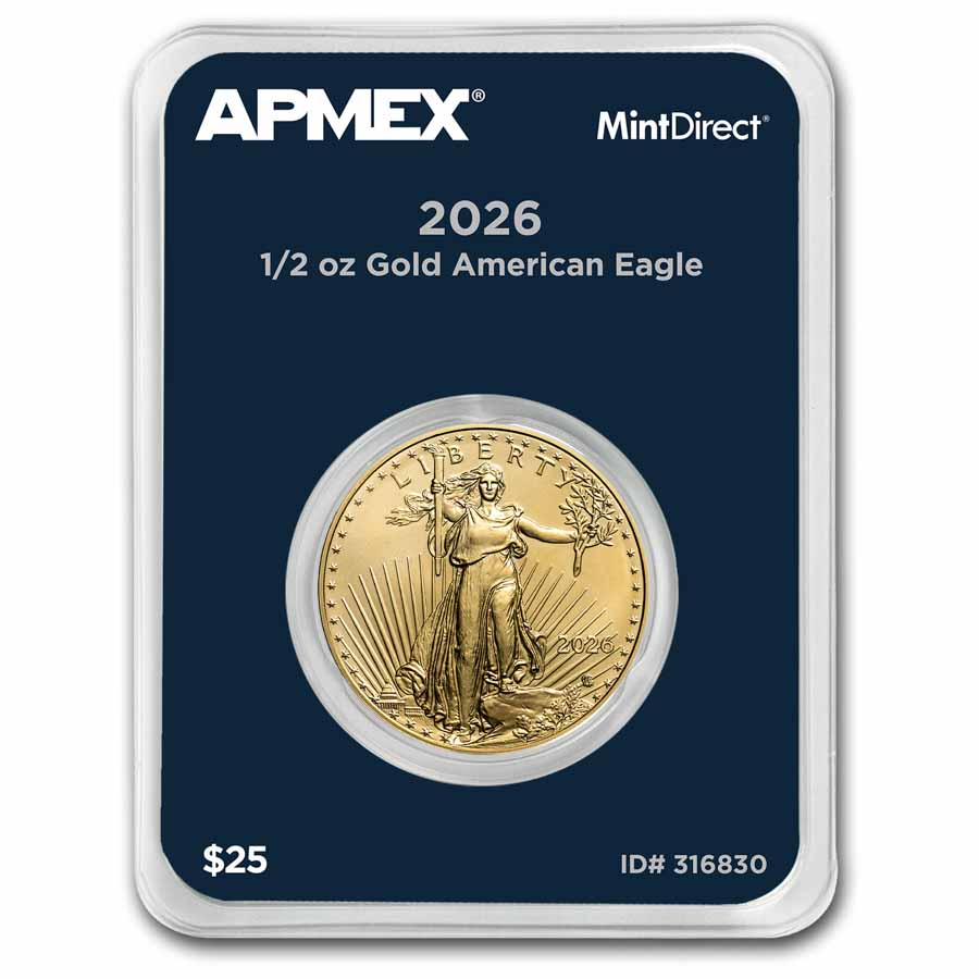 2026 1/2 oz American Gold Eagle MintDirect Single