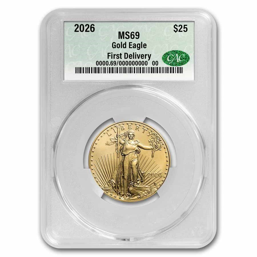 2026 1/2 oz American Gold Eagle MS-69 CAC (First Delivery)