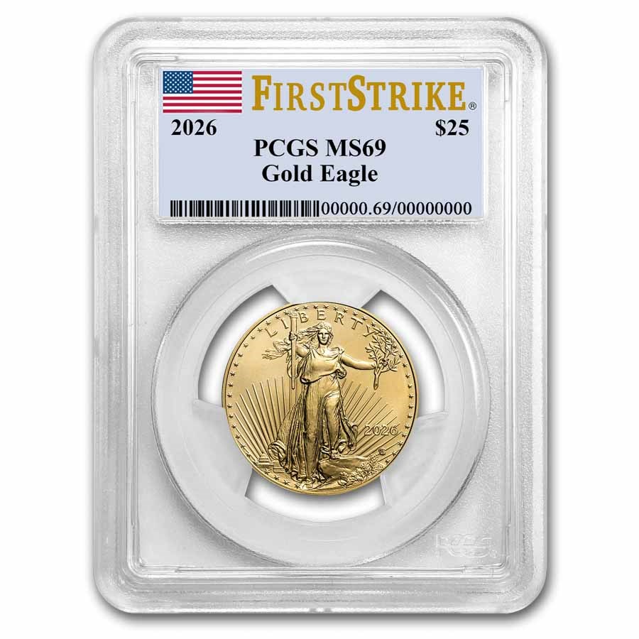 2026 1/2 oz American Gold Eagle MS-69 PCGS (FirstStrike®)