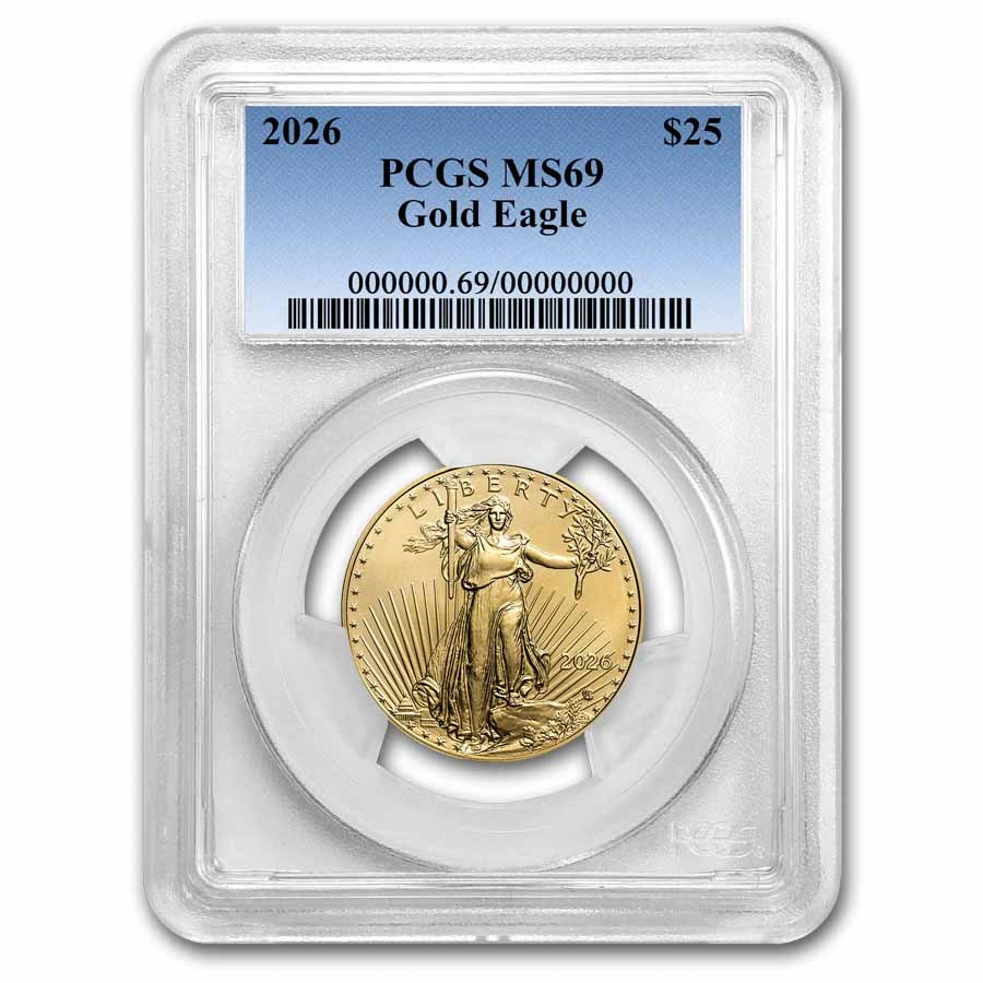 2026 1/2 oz American Gold Eagle MS-69 PCGS