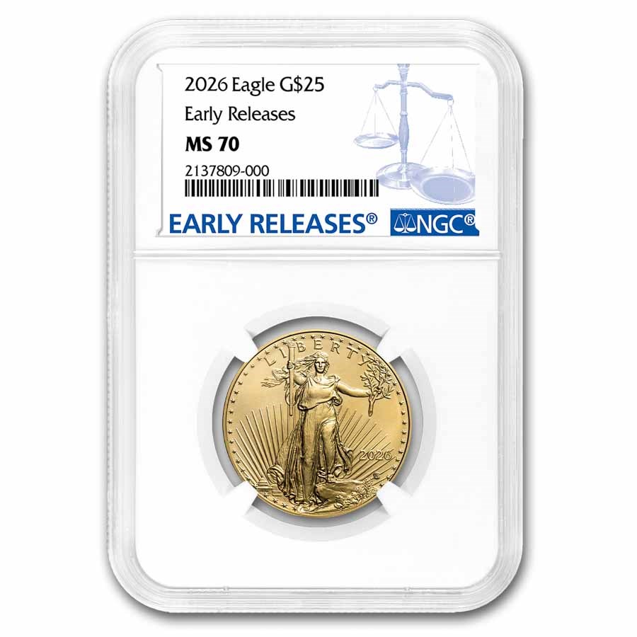 2026 1/2 oz American Gold Eagle MS-70 NGC (Early Releases)