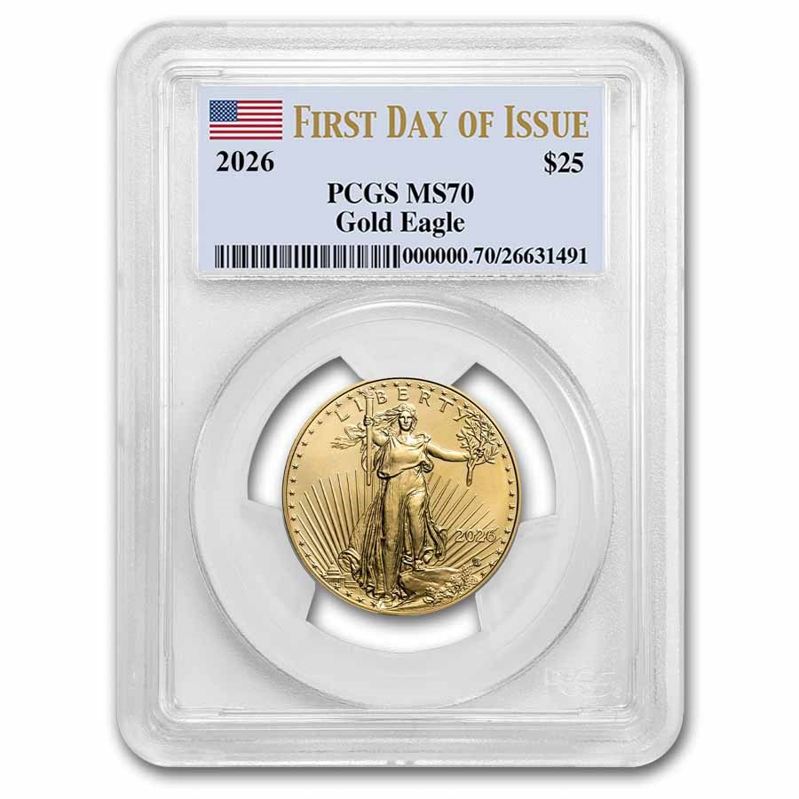 2026 1/2 oz American Gold Eagle MS-70 PCGS (First Day of Issue)