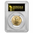 2026 1/2 oz American Gold Eagle MS-70 PCGS (FS®, Black Label)