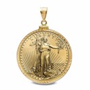 2026 1/2 oz Gold Eagle Pendant (Diamond-ScrewTop Bezel)