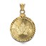 2026 1/2 oz Gold Maple Pendant (Diamond Cut - Screw Top Bezel)