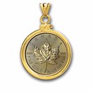 2026 1/2 oz Gold Maple Pendant (Plain-Front Bezel)