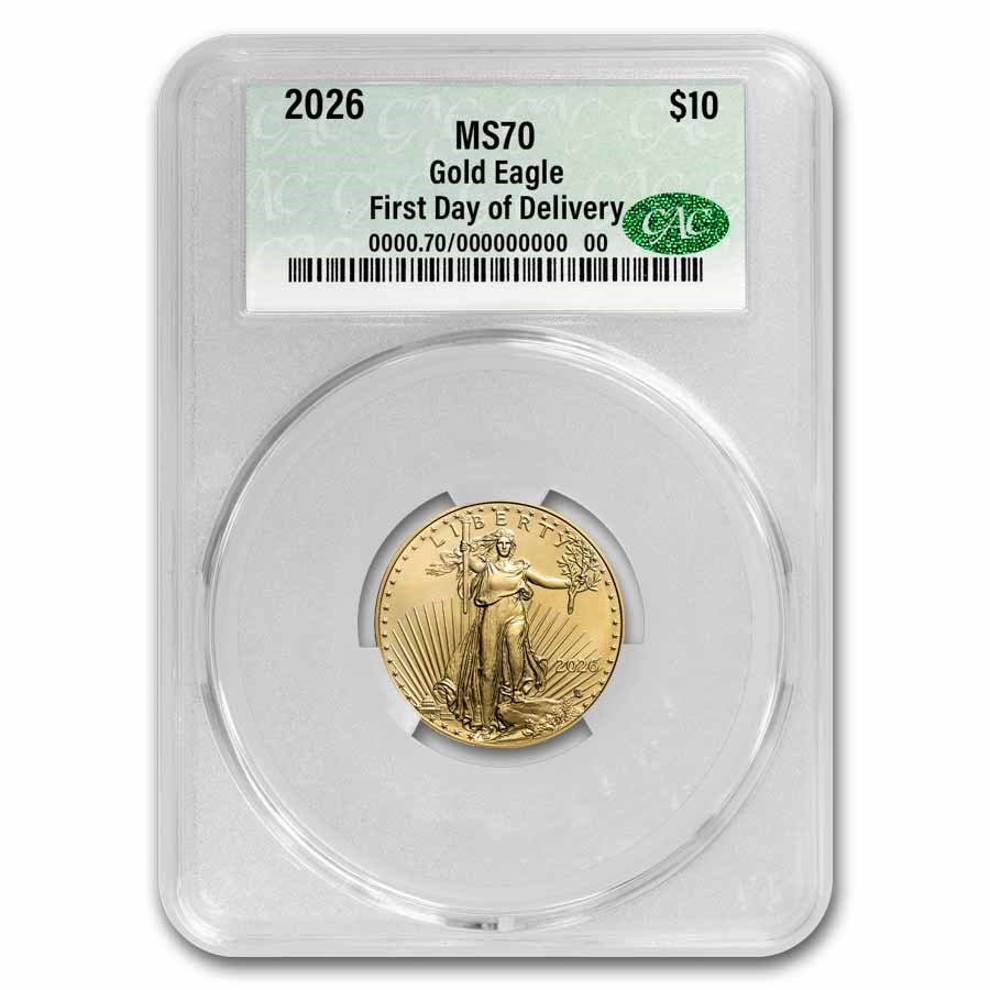 2026 1/4 oz American Gold Eagle MS-70 CAC (First Day of Delivery)