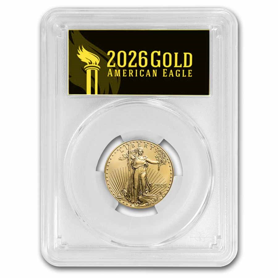 2026 1/4 oz American Gold Eagle MS-70 PCGS (FDI, Black)