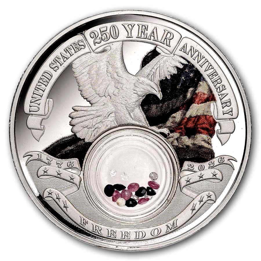 2026 1 oz Ag $1 Rev Series 250th Anniv.: Freedom (Colorized)