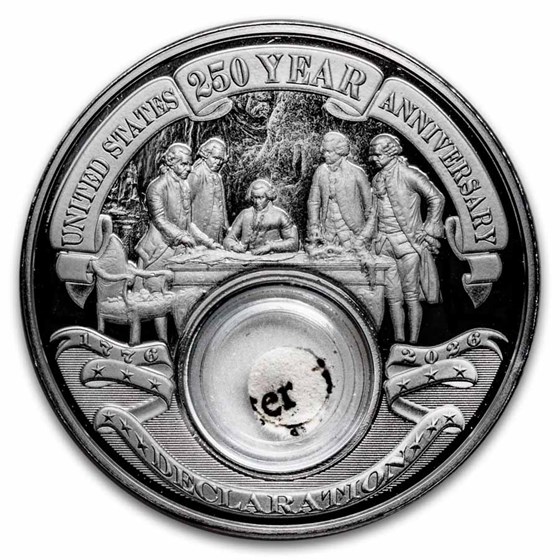 2026 1 oz Ag $1 Revolution Series: 250th Anniv.: Declaration