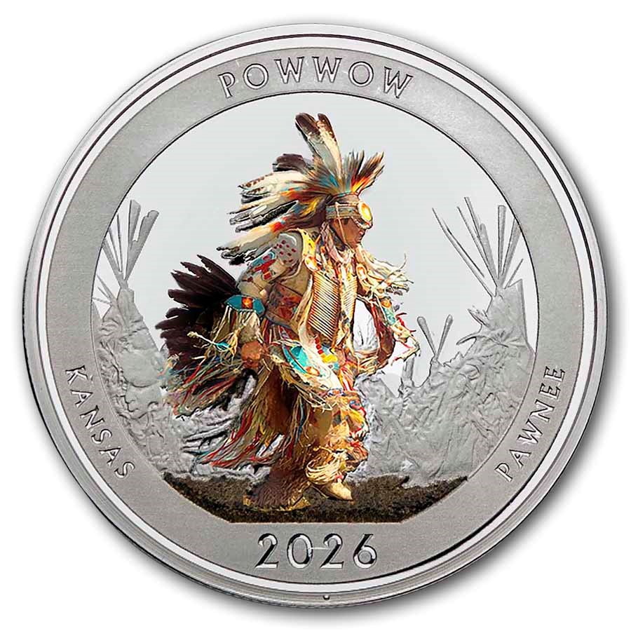 2026 1 oz Ag NATB Kansas Tallgrass Prairie: Pawnee (Color)