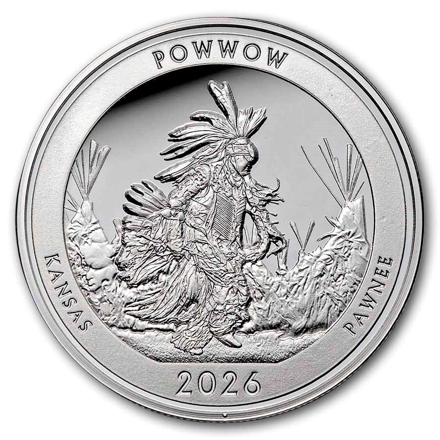 2026 1 oz Ag NATB Kansas Tallgrass Prairie Pawnee Tribe (Box/COA)