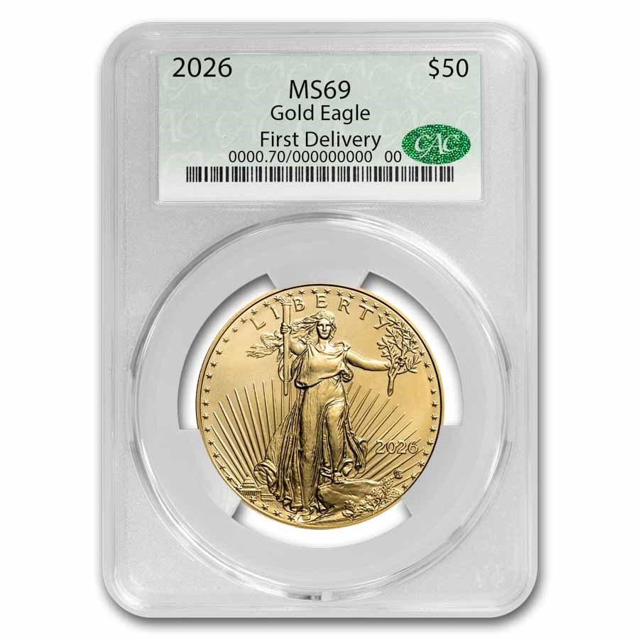 2026 1 oz American Gold Eagle MS-69 CAC (First Delivery)