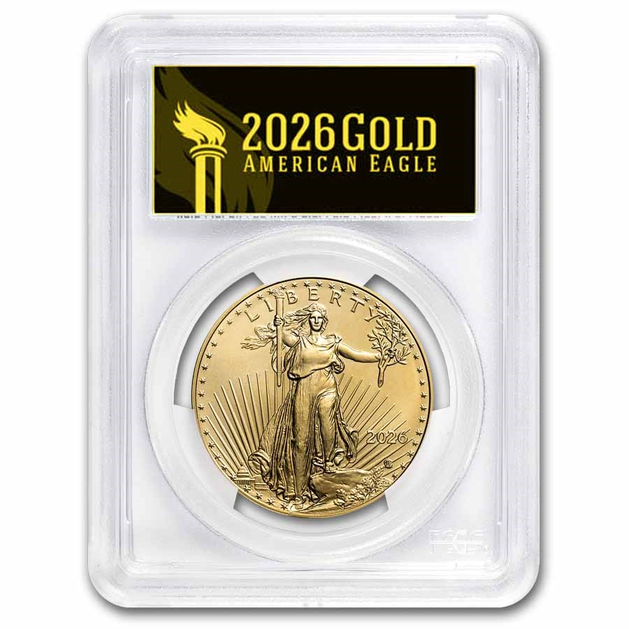 2026 1 oz American Gold Eagle MS-70 PCGS (FS, Black Label)