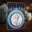 2026 1 oz American Silver Eagle - w/Blue Christmas Ornament Card