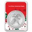 2026 1 oz American Silver Eagle - w/Christmas Snowy Village Card