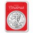2026 1 oz American Silver Eagle - w/Christmas Snowy Village Card