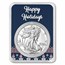 2026 1 oz American Silver Eagle - w/Happy Holidays Snowmen Card