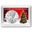 2026 1 oz American Silver Eagle - w/Harris Holder, Christmas Tree
